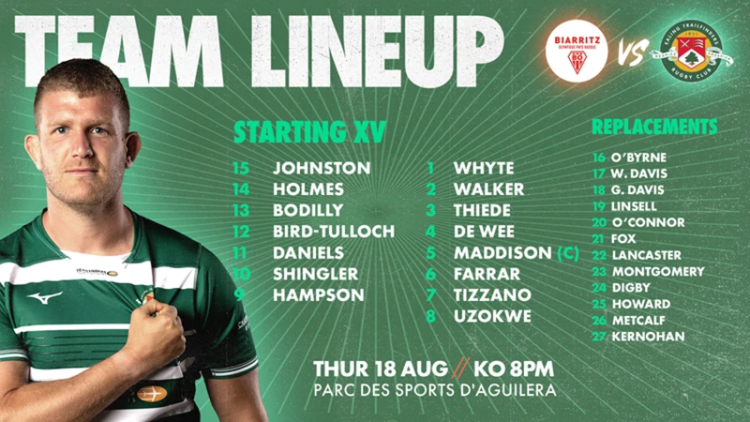 Team Lineup: Biarritz (A)