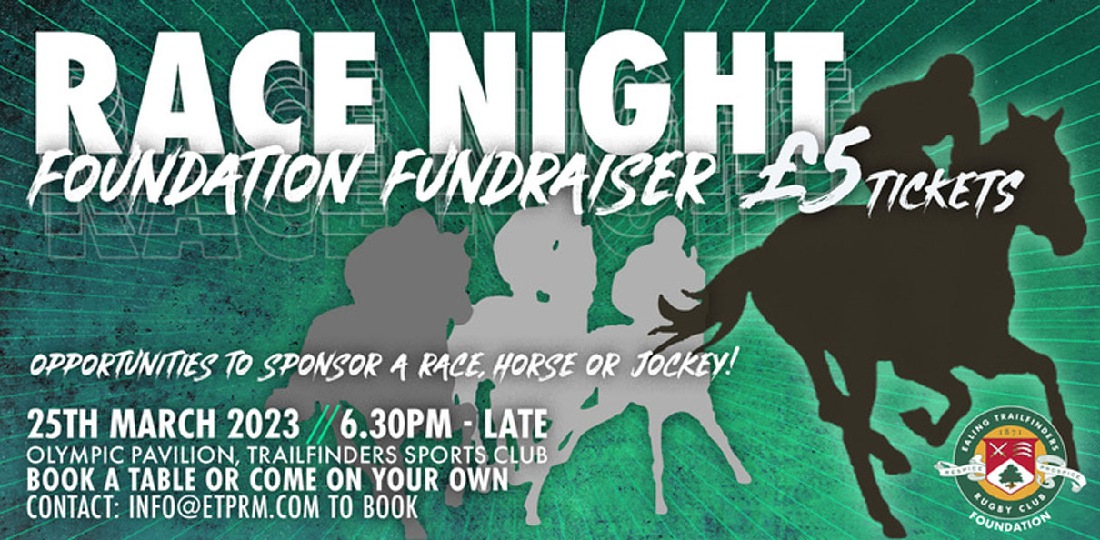 Race Night- Saturday 25th March