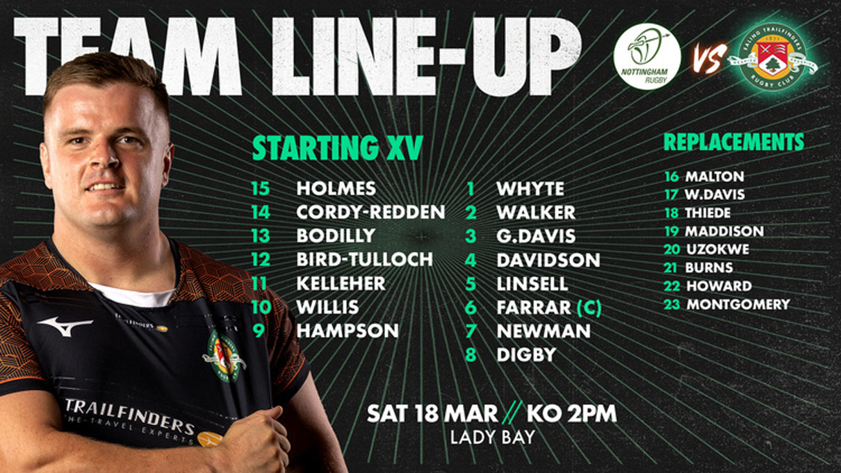 Team Line-Up- Nottingham (A)