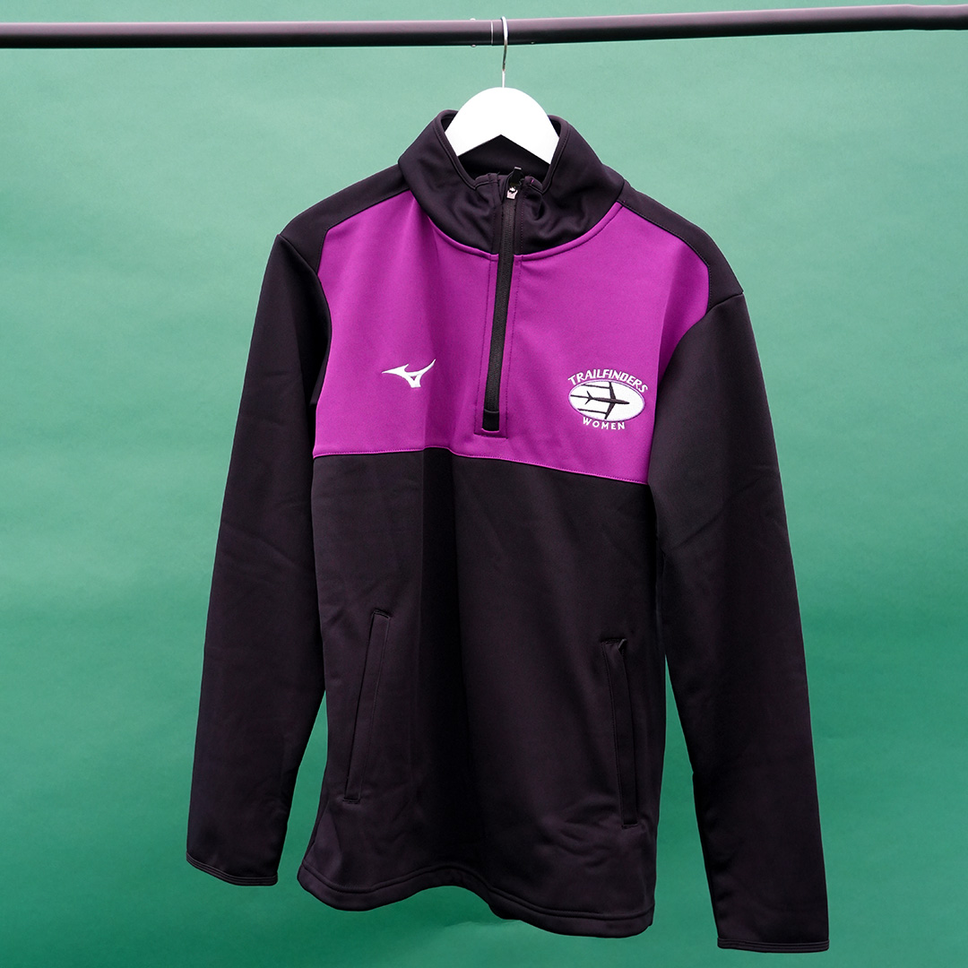 Sweatshirt – black purple zip