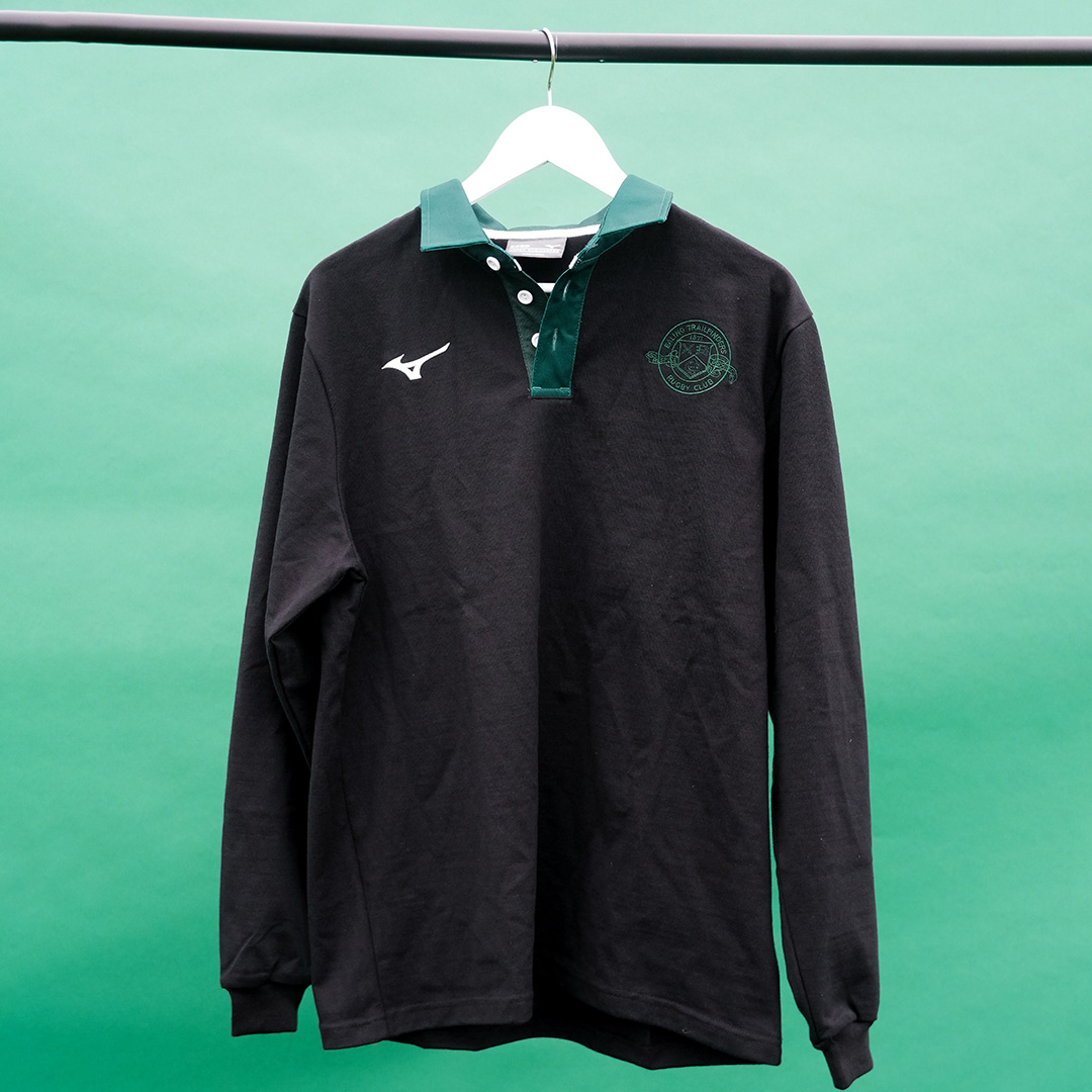 Top – black mens green collar