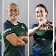 Abi Burton, Kate Zackary, Ella Amory and Meg Jones shown side by side.
