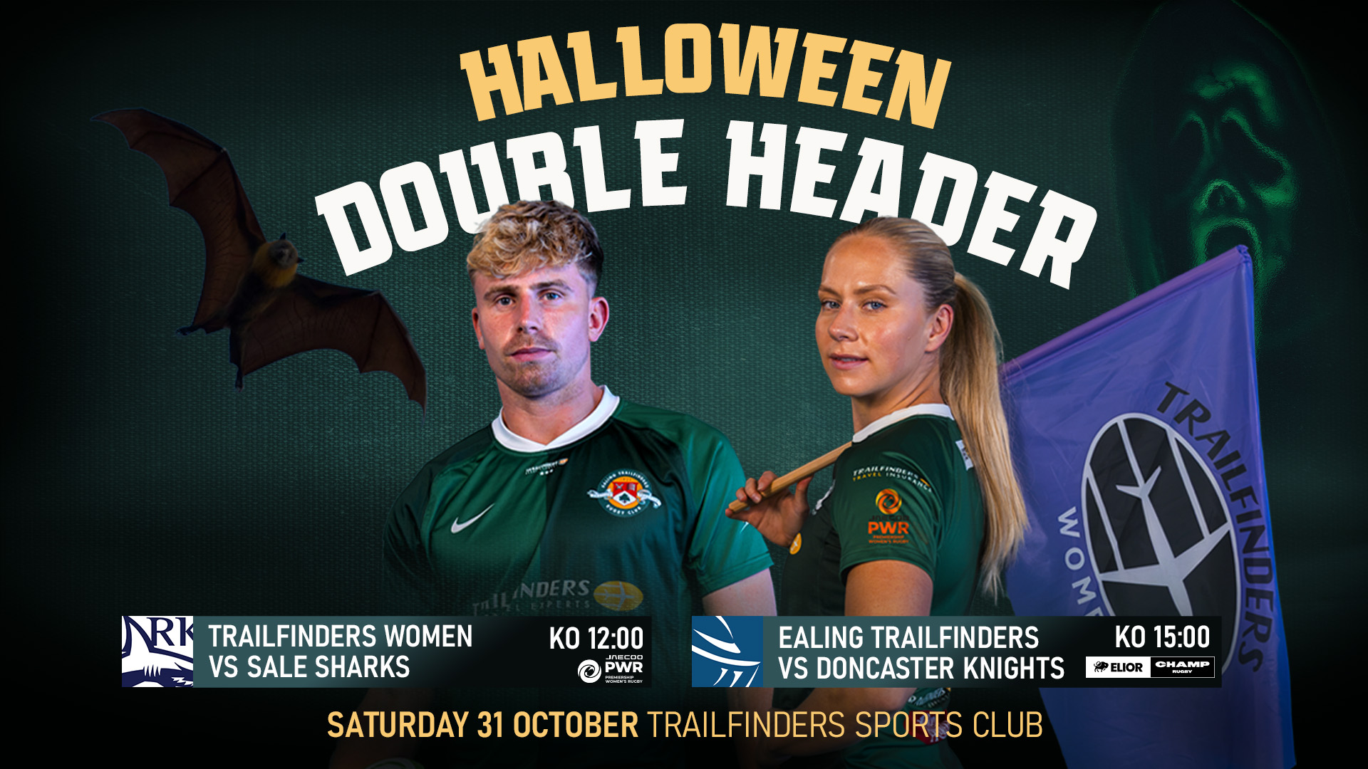 TRAILFINDERS CONFIRM HALLOWEEN DOUBLE HEADER